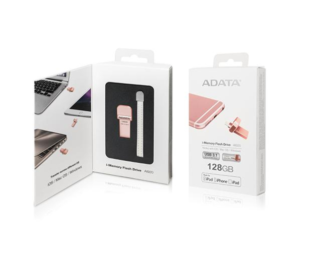 ADATA 128GB i-Memory AI920 rose gold (USB3.1+Lightning) - 339472 - zdjęcie 6
